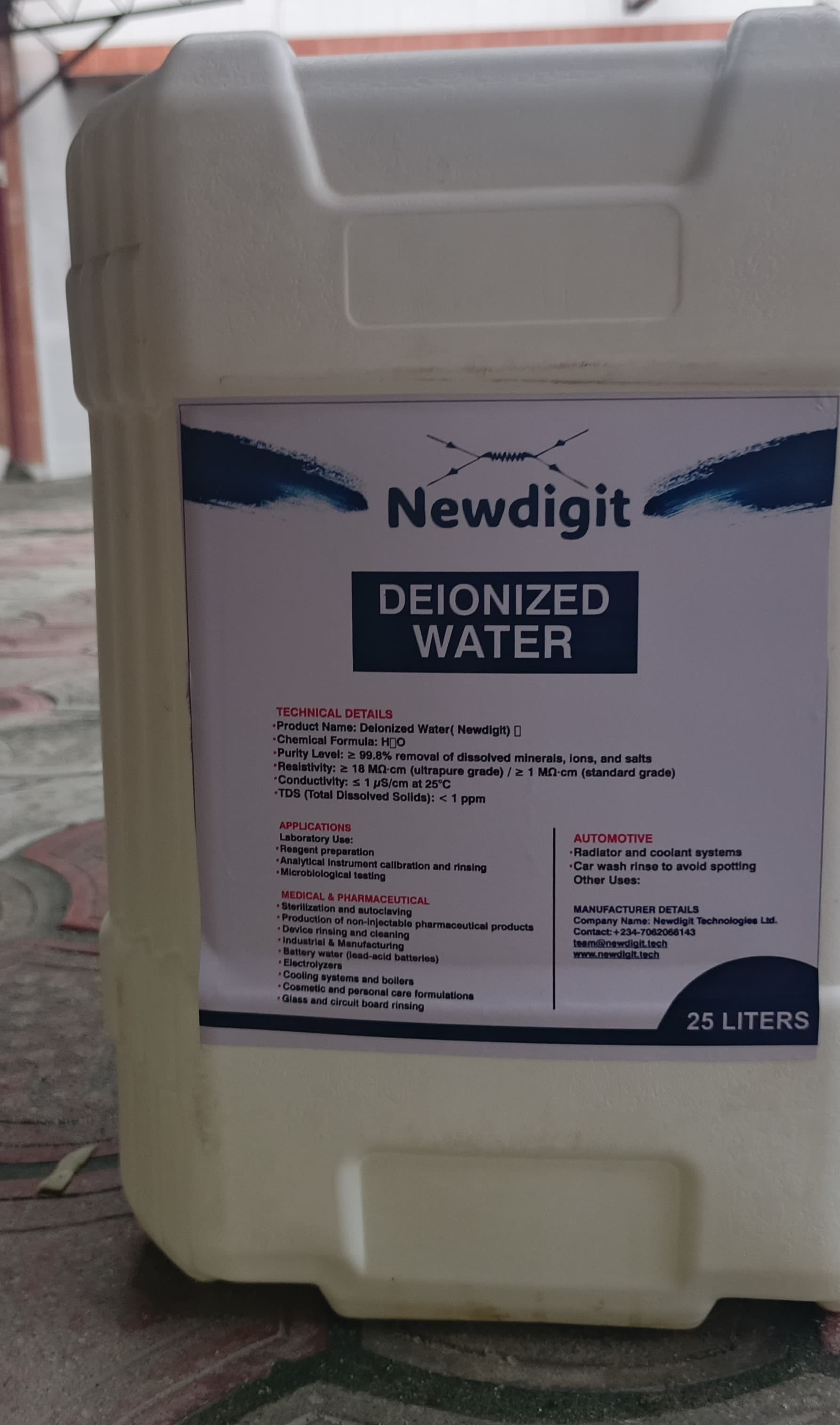 Deionised Water